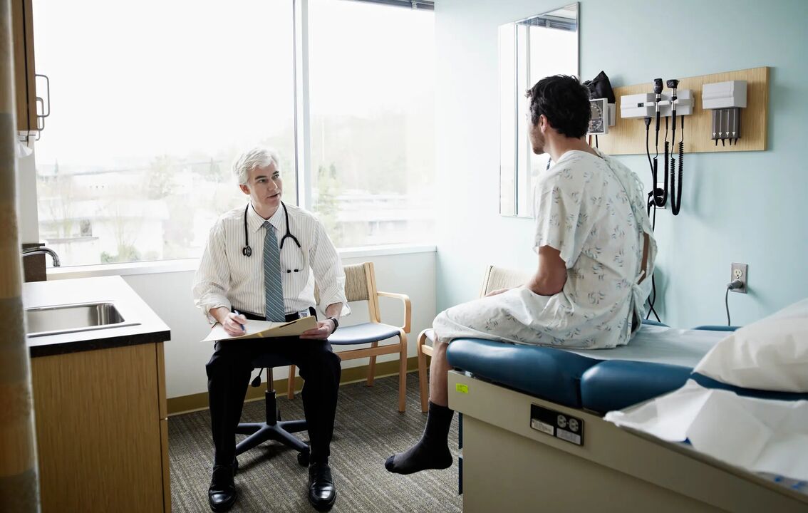 To determine prostatitis, it is important for men to have a complete examination by a doctor.