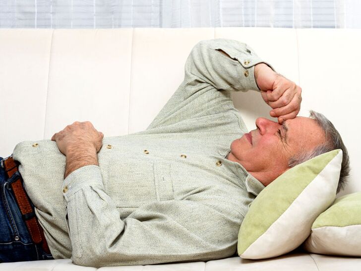 Man facing complications of prostatitis